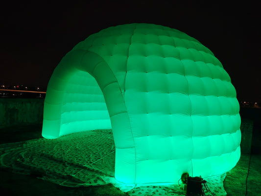 Premium Inflatable Igloo Tent with LED Lights - Perfect for Events, Camping, and More!