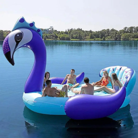 Giant Peacock /Flamingo/ Unicorn Inflatable Boat fit for 7 People