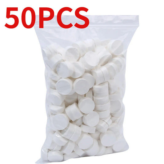 50PCS Compressed Towel - Portable & Biodegradable for Travel, Camping, & More