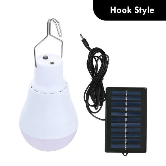 Portable Solar Powered LED Lamp - Ideal for Camping, Emergencies, and More!